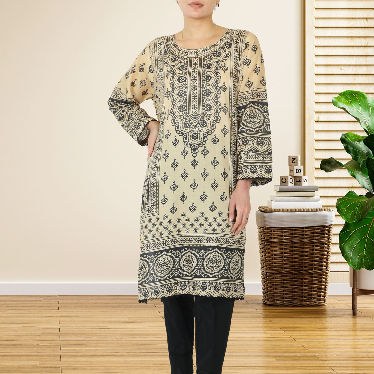 Valuable Cotton Unstitched Kurti - 8, Women, Unstitched Kurti, Chase Value, Chase Value
