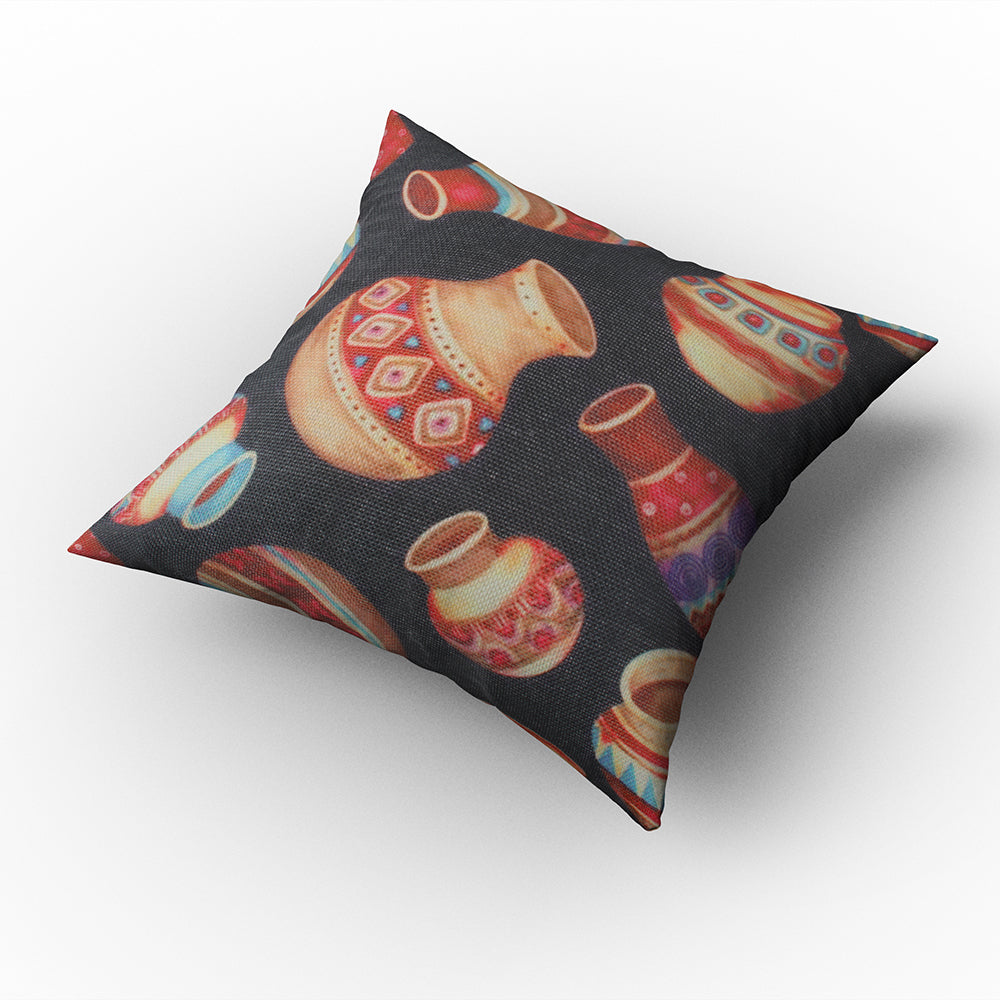 Jute 3D Cushion - Black, Cushions & Pillows, Chase Value, Chase Value