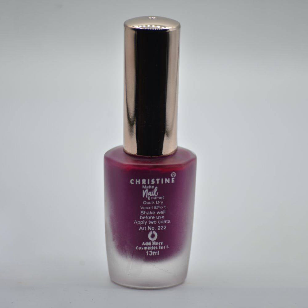 Christine Matte Nail Enamel Shade - 221, Nails, Christine, Chase Value