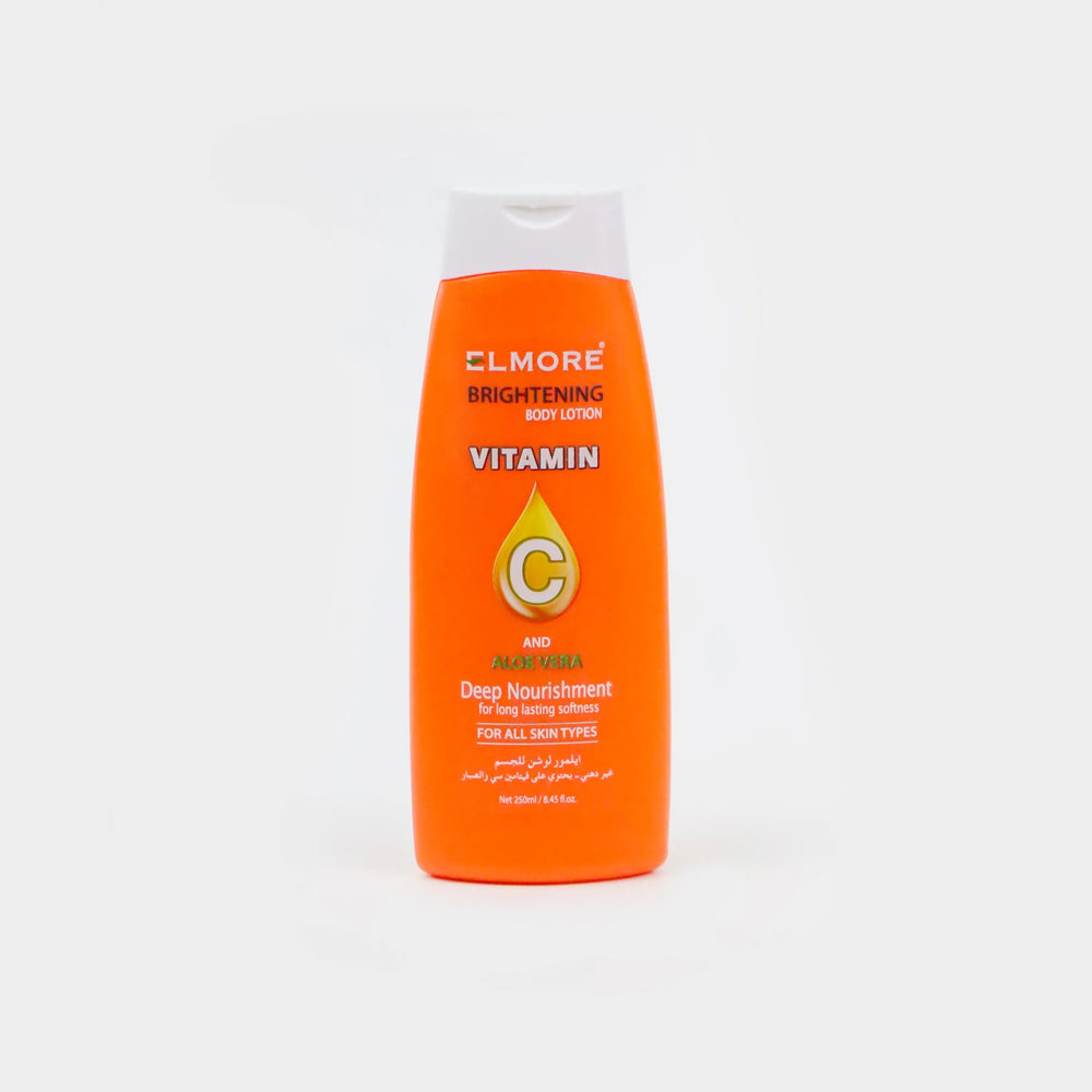 Elmore Brightening Vitamin-C Body Lotion 250ml, Creams & Lotions, Elmore, Chase Value