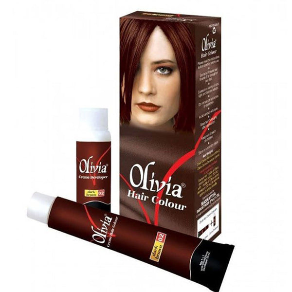 Olivia Hair Colour 02 Dark Brown, BEAUTY & PERSONAL CARE, HAIR COLOUR, Chase Value, Chase Value