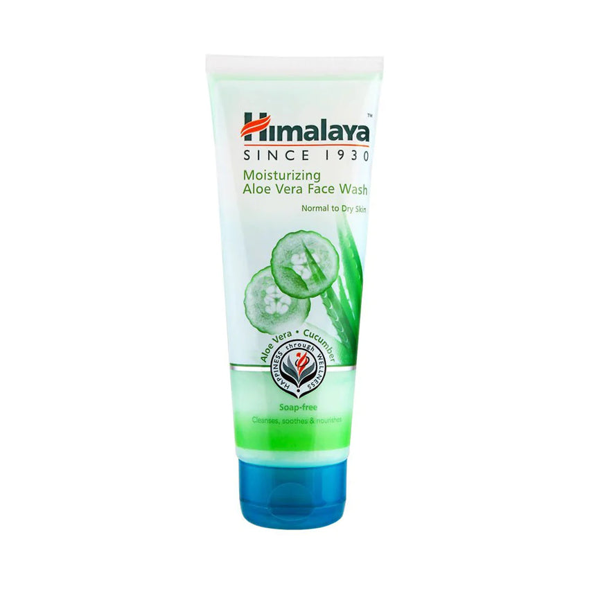 Himalaya Moisturizing Aloe Vera face wash - 100ml, Face Washes, Himalaya, Chase Value