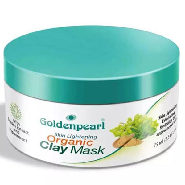 Golden Pearl Skin Lightening Organic Clay Mask 75ml, Beauty & Personal Care, Masks, Golden Pearl, Chase Value