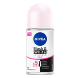Nivea Invisible Clear Roll On Black & White 50ml, Body Roll On & Sticks, Nivea, Chase Value