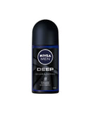 NIVEA Deep Men Deo Roll On Deep Segar & Kering 50Ml, Body Roll On & Sticks, Nivea, Chase Value