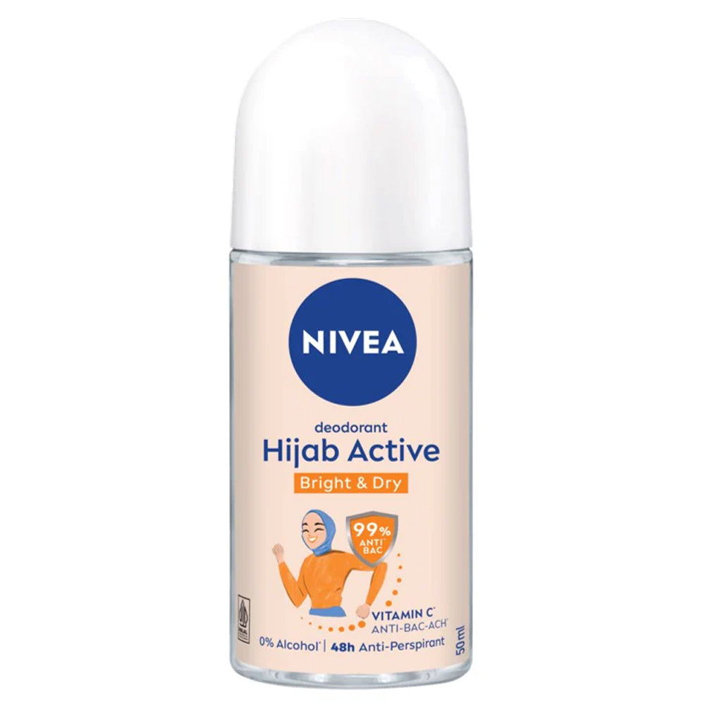Nivea Women Roll On Hijab Active 50ml, Body Roll On & Sticks, Nivea, Chase Value