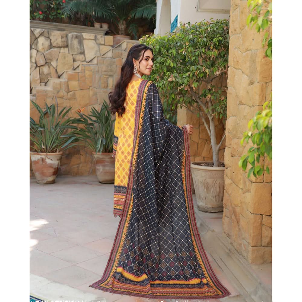 Schick Dr Print Lawn Unstitched 3Pcs Suit - 8, Women, 3Pcs Shalwar Suit, Mi Creation, Chase Value