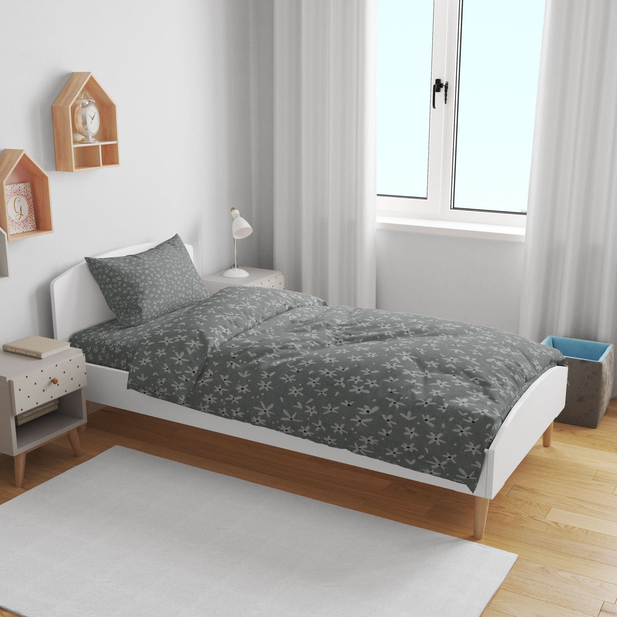Single Bedsheet 2pcs - N27, Single Size Bed Sheet, Chase Value, Chase Value