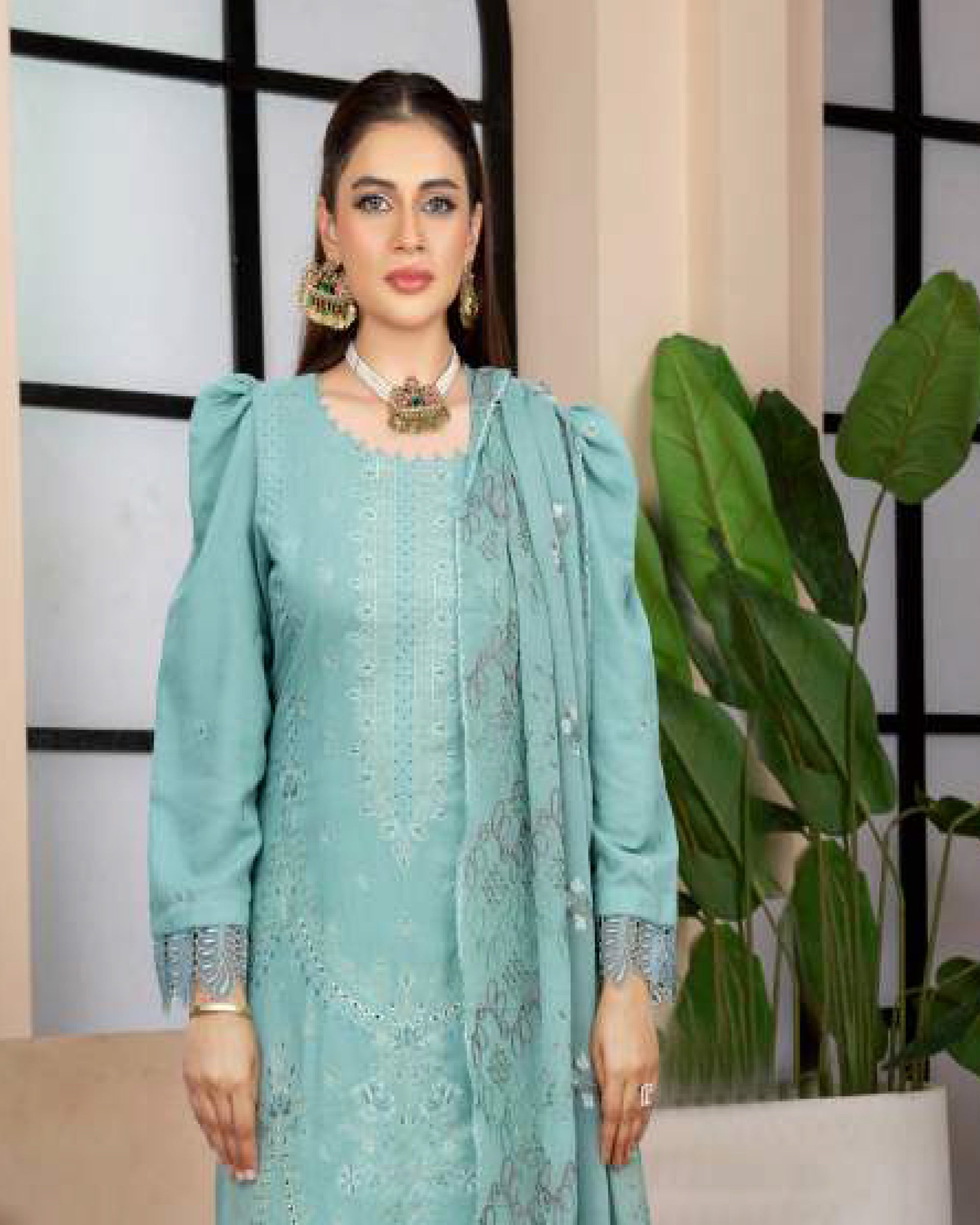 Noor Jahan Maha Noor Karandi Luxury Embroidered Suit with Dupatta - 7, Women, 3Pcs Shalwar Suit, Chase Value, Chase Value