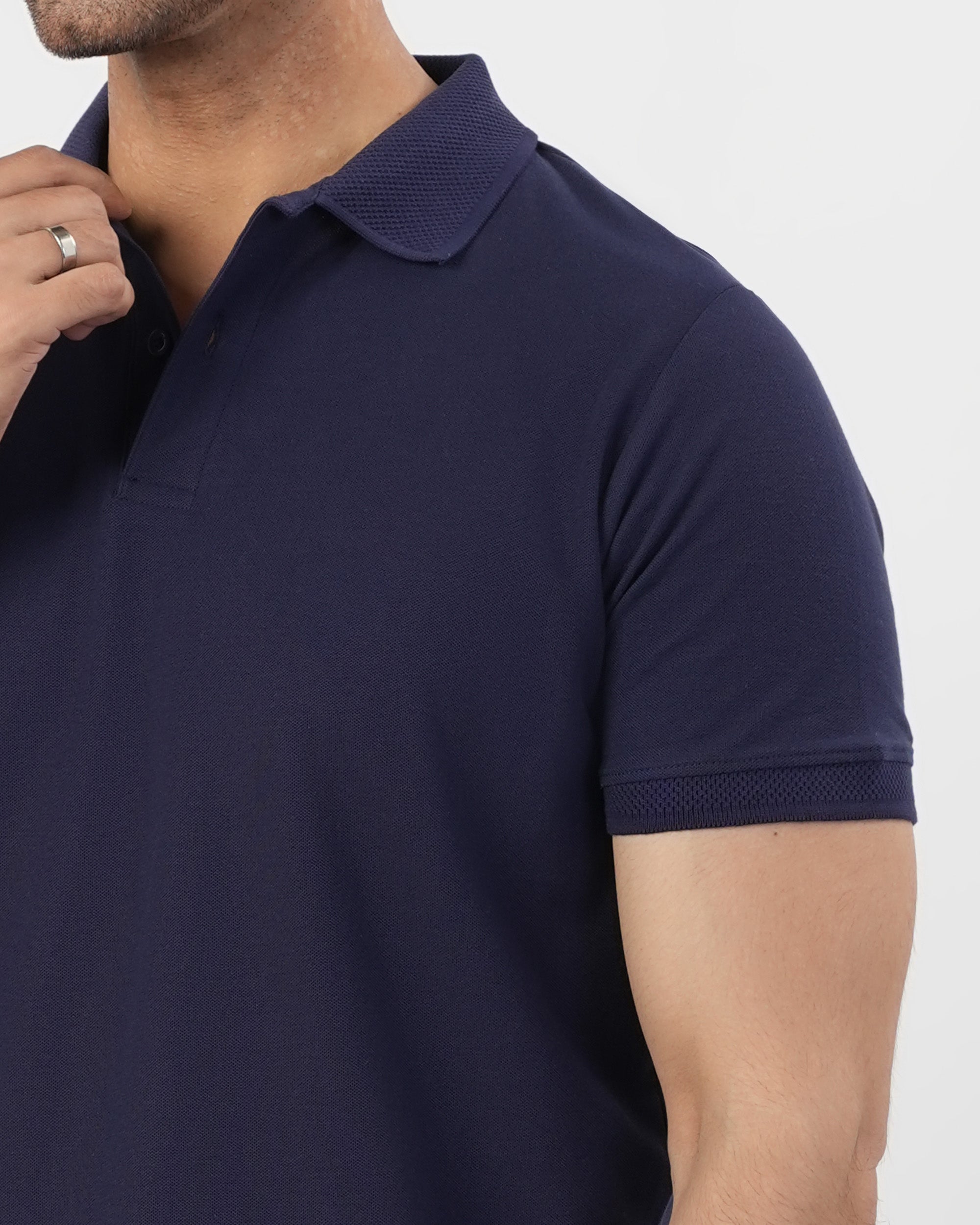 Eminent Men’s Solid Pique Polo T-Shirt