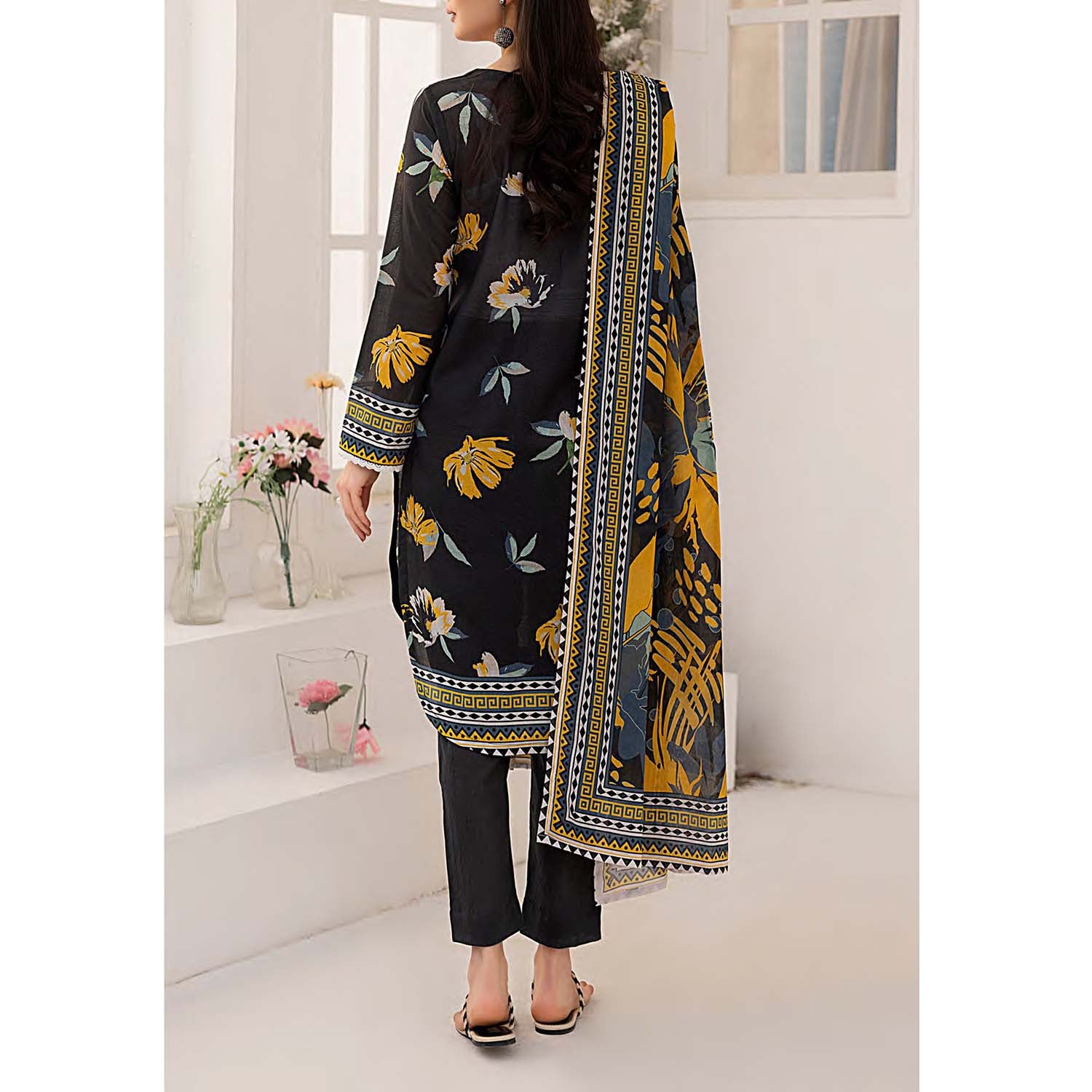 SANA & SARA ESHAAL By Salitex Lawn Printed Unstitched 3Pcs Suit - 68, Women, 3Pcs Shalwar Suit, Salitex, Chase Value