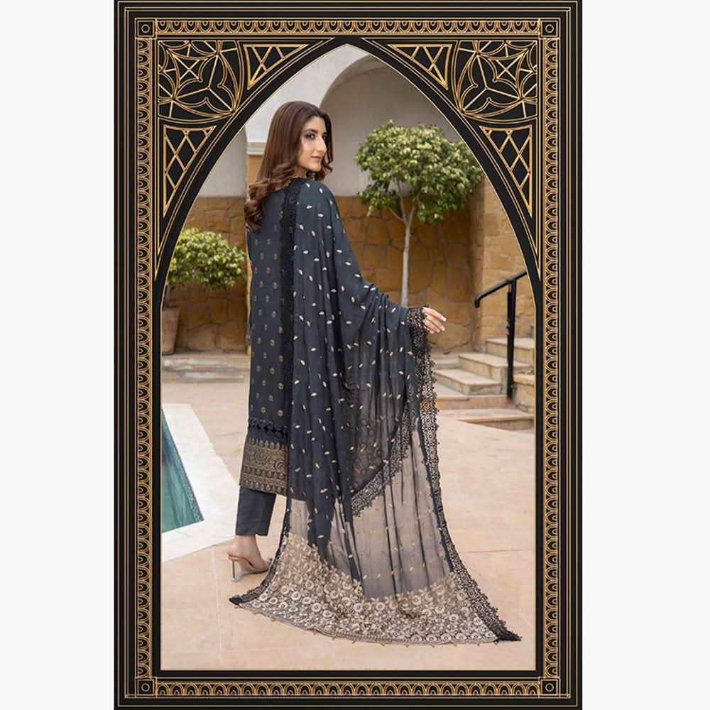 Schick Sofia Viscose Jacquard Broshia Unstitched 3Pcs Suit - 8, Women, 3Pcs Shalwar Suit, MI Creation, Chase Value