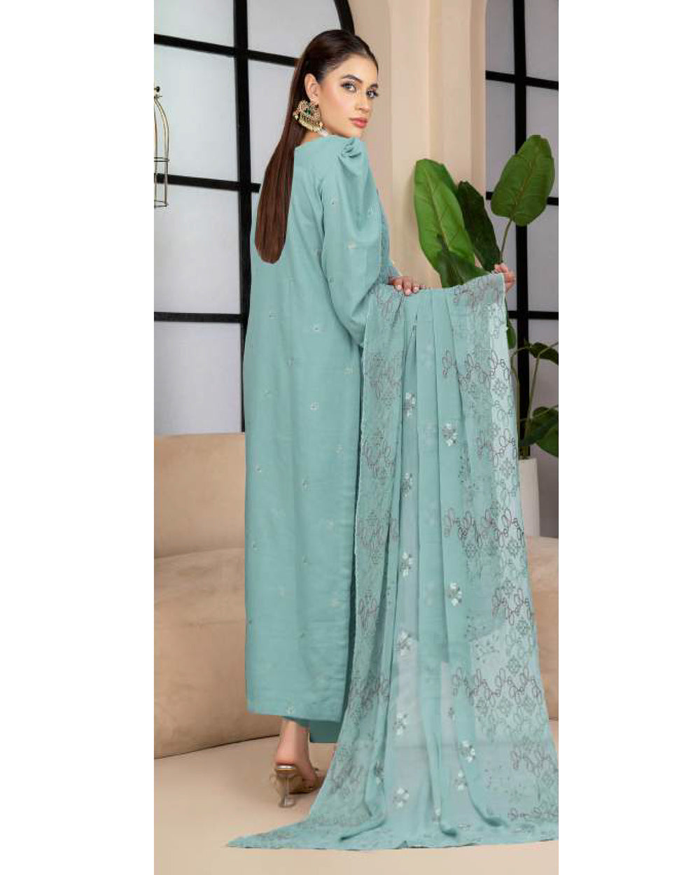 Noor Jahan Maha Noor Karandi Luxury Embroidered Suit with Dupatta - 7, Women, 3Pcs Shalwar Suit, Chase Value, Chase Value