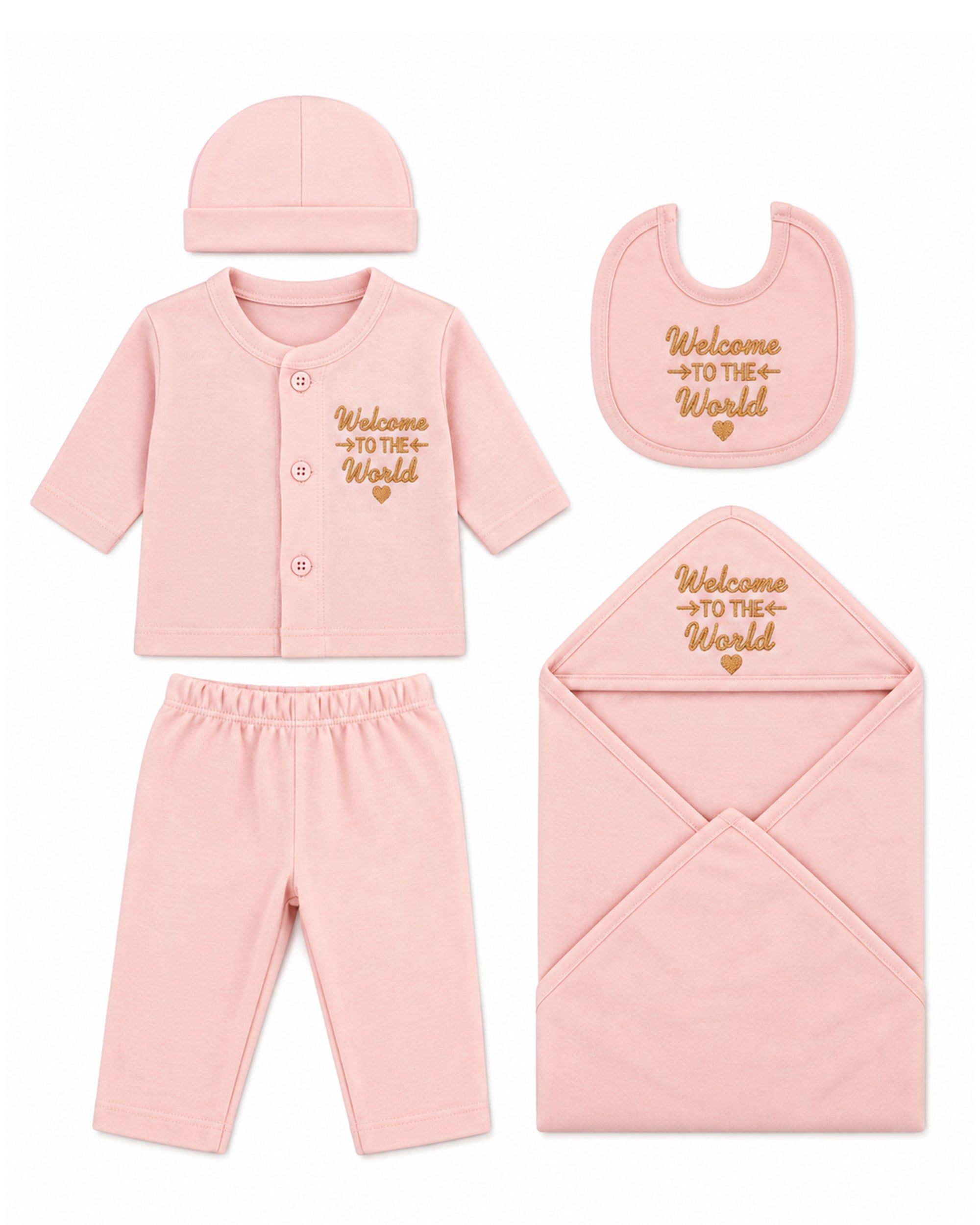 Newborn Unisex Gift Set - 5 Pcs
