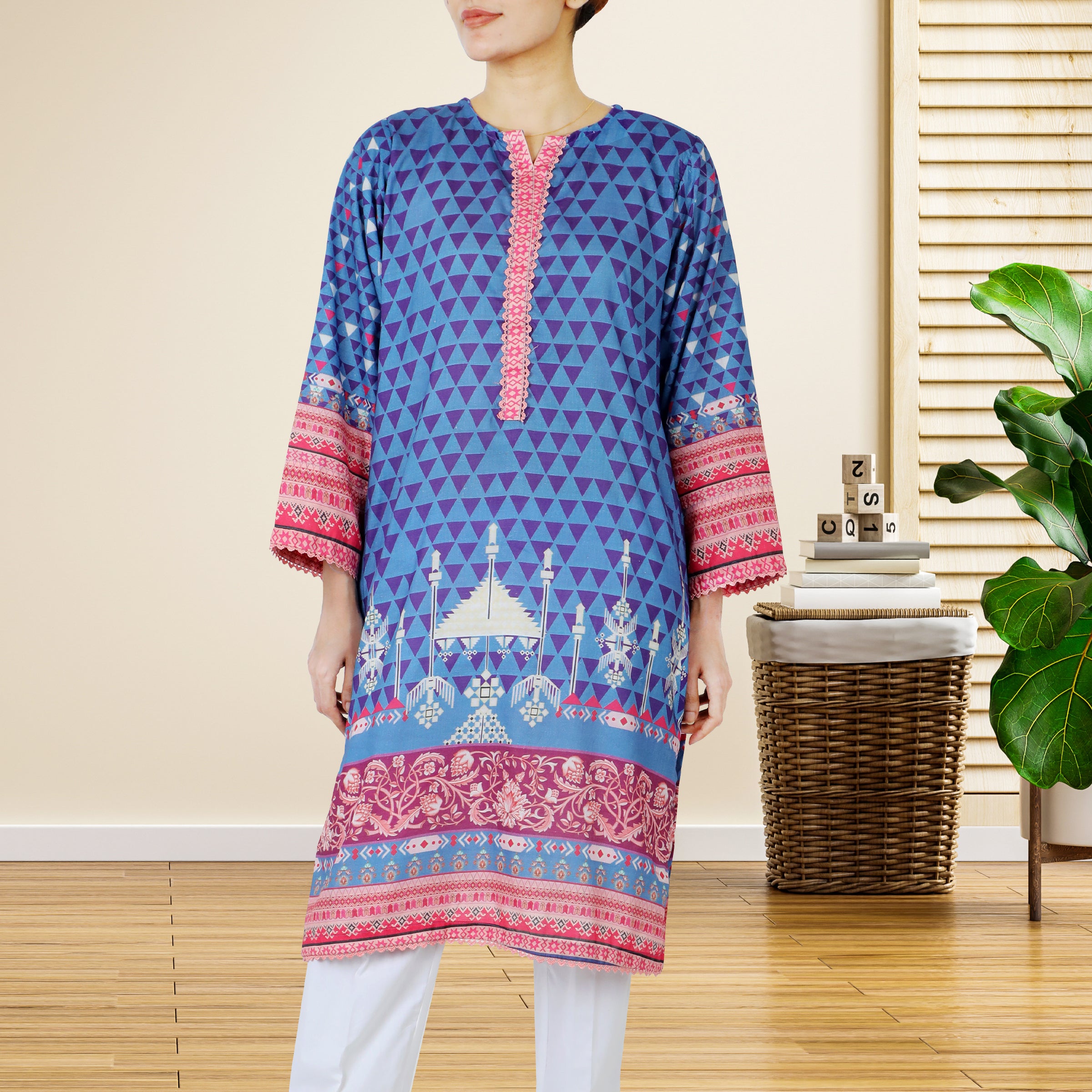 Valuable Cotton Unstitched Kurti - 9, Women, Unstitched Kurti, Chase Value, Chase Value