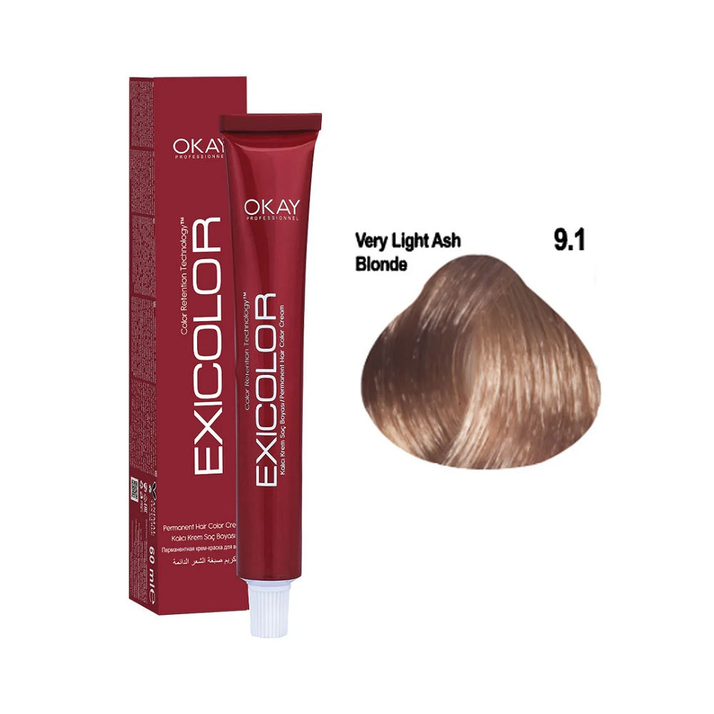 Exicolor Permanent Hair Color Cream 60ml - 39 Shades, Hair Color, Exicolor, Chase Value