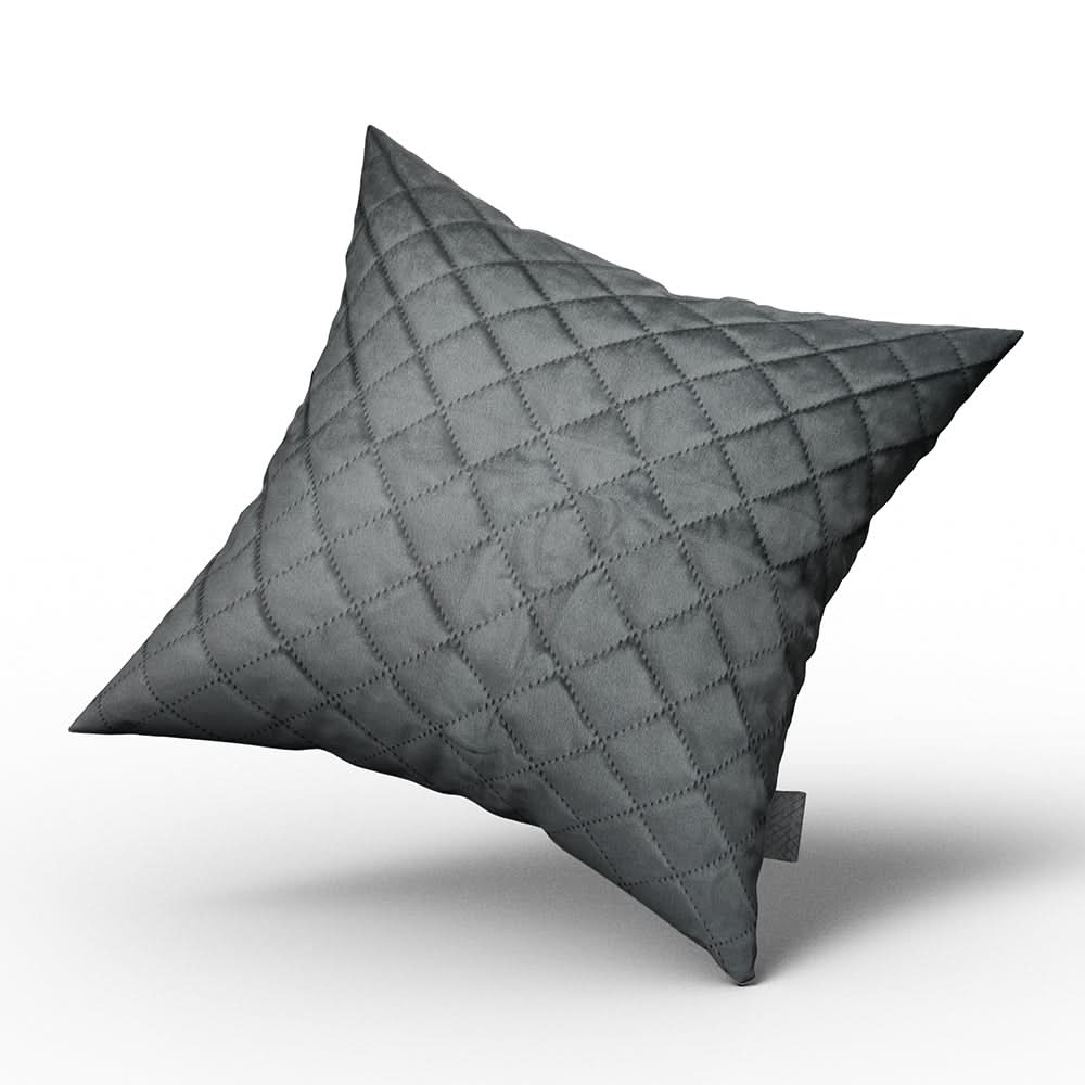Velvet Cushion 2pcs Set - Grey, Cushion Cover, Chase Value, Chase Value