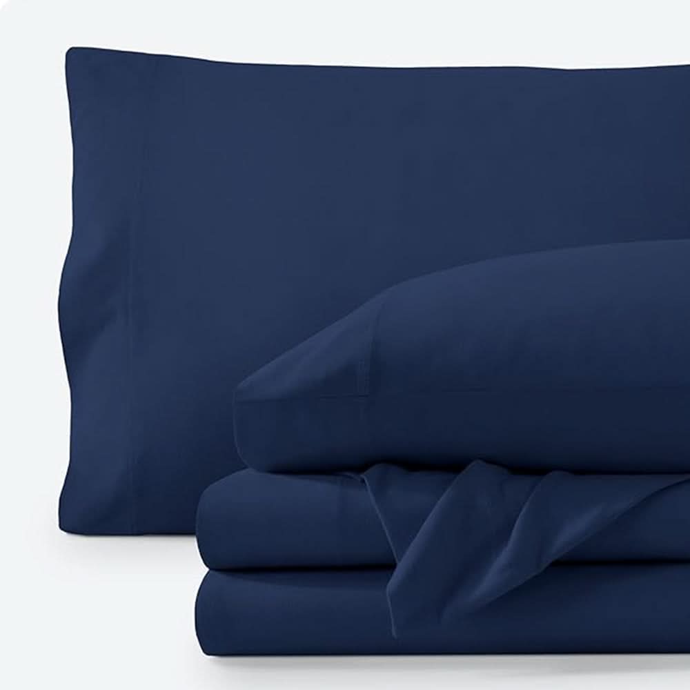 Double Bed Sheet - Navy Blue, Double Size Bed Sheet, Chase Value, Chase Value