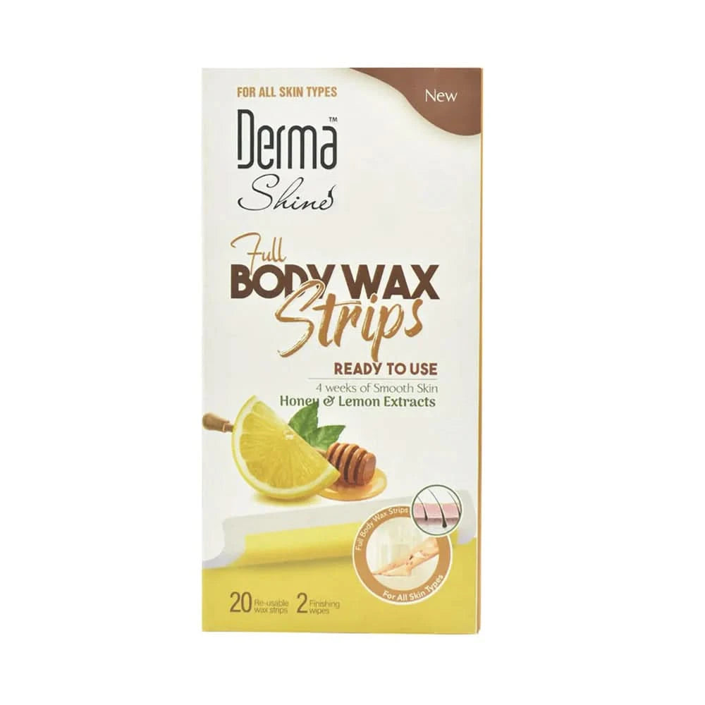 Derma Shine Body Strips 20'S - Honey Lemon, Hair Removal, Derma Shine, Chase Value