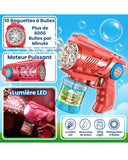 Bubble Gun 10 Hole with 110ml Bubble Water