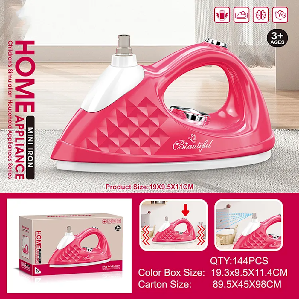 Mini Home Iron Toy – Realistic Appliance for Kids' Pretend Play, Dolls & House, Chase Value, Chase Value