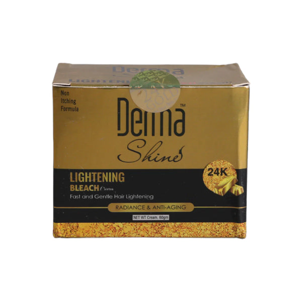 Derma Shine 24K Gold Anti Aging Lightening Bleach Cream 60Gm