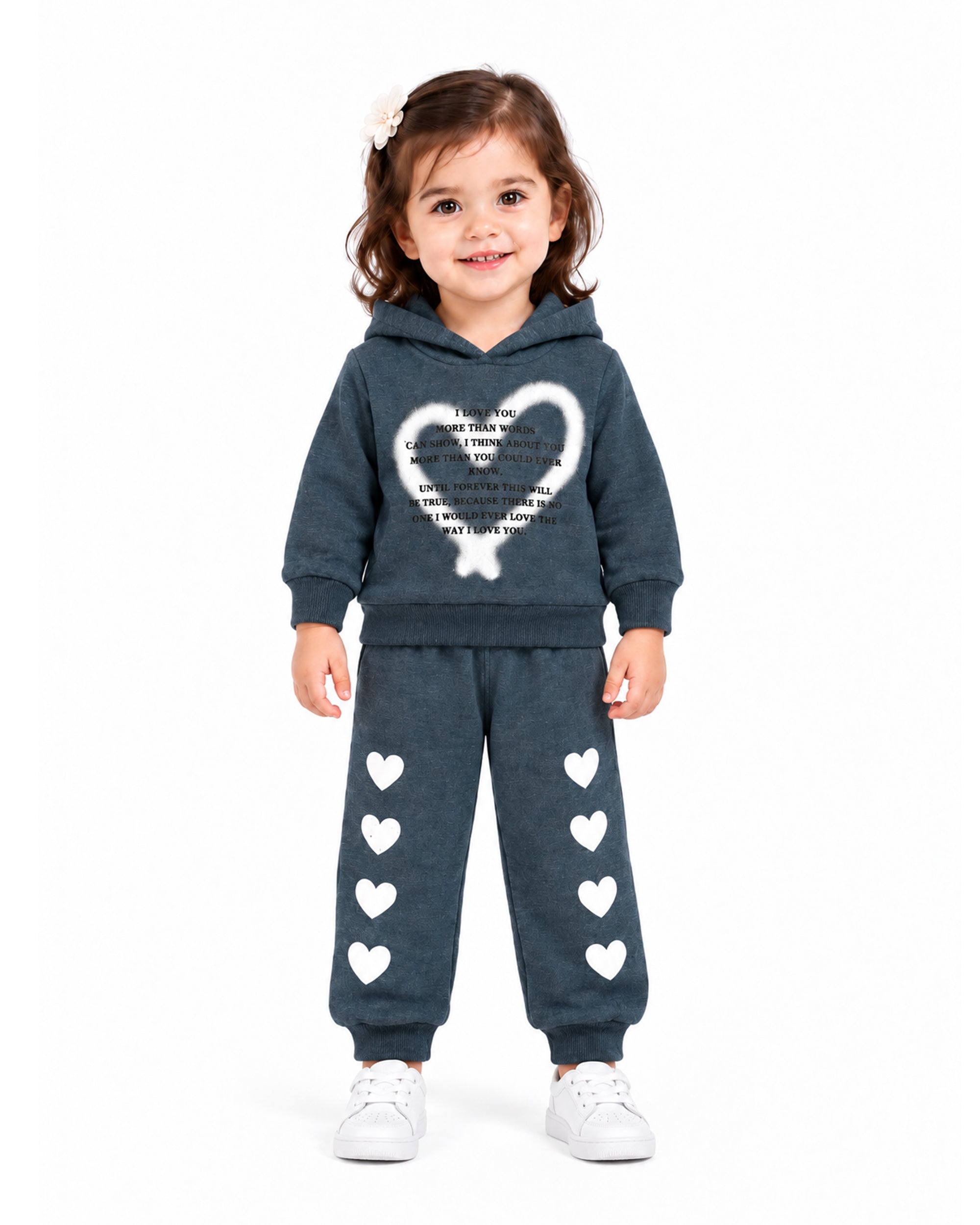 Valuables Girls Full Sleeves Hooded Suit
