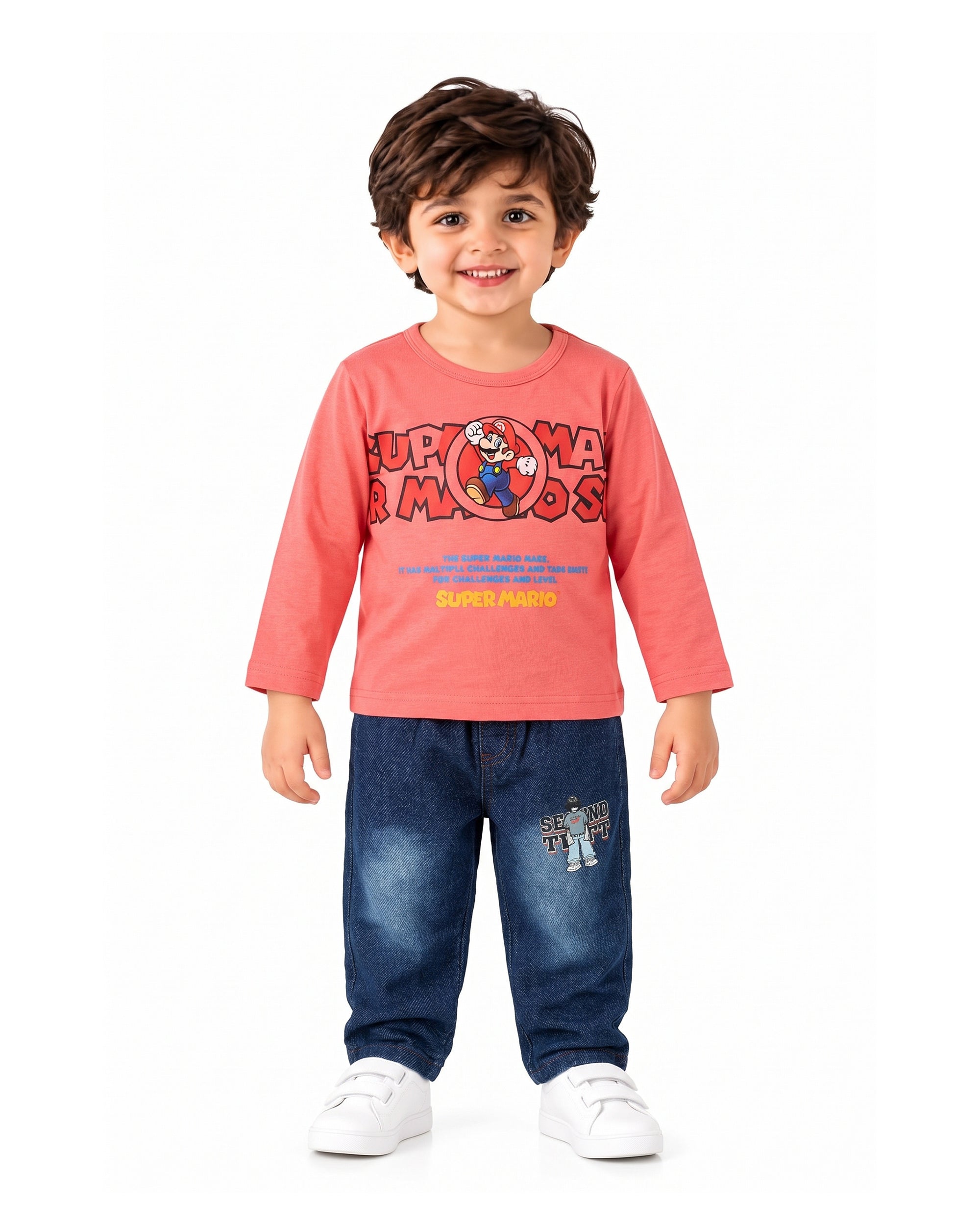Valuables Boys Printed Full Sleeves Suit