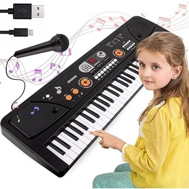 61 Keys BigFun Electronic Keyboard Piano With Mic, Musical Toys, Chase Value, Chase Value