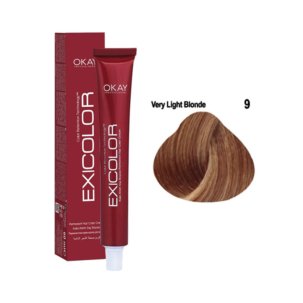 Exicolor Permanent Hair Color Cream 60ml - 39 Shades, Hair Color, Exicolor, Chase Value