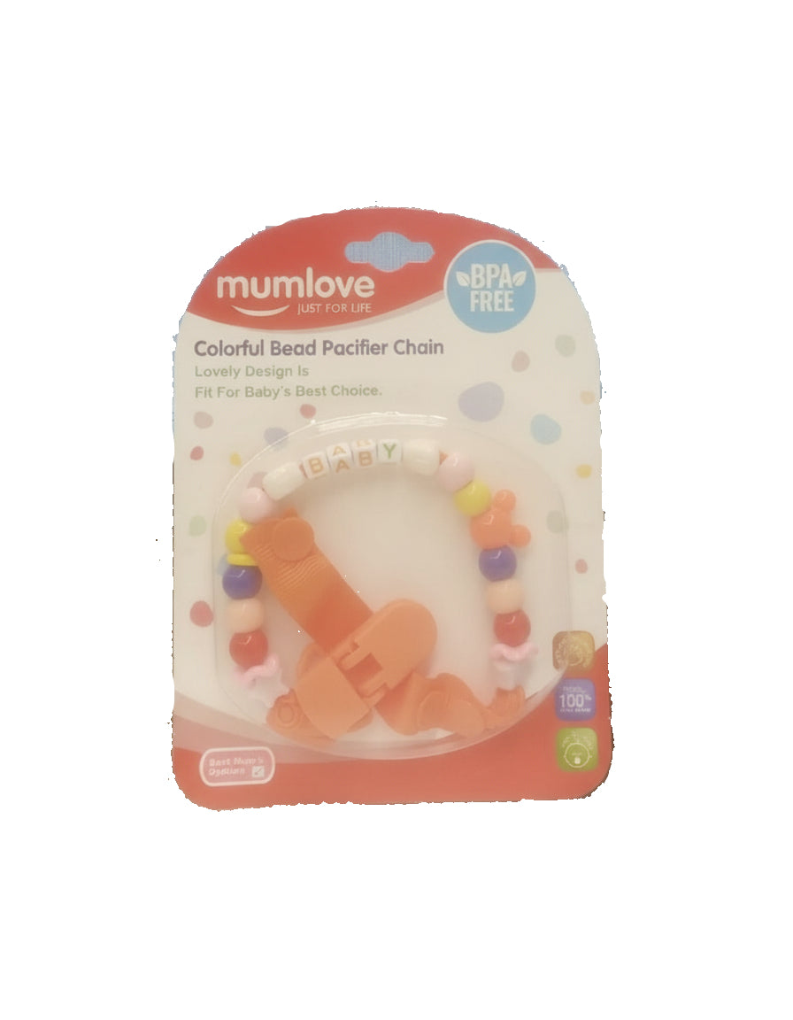 Mum Love Colorful Bead Pacifier Chain