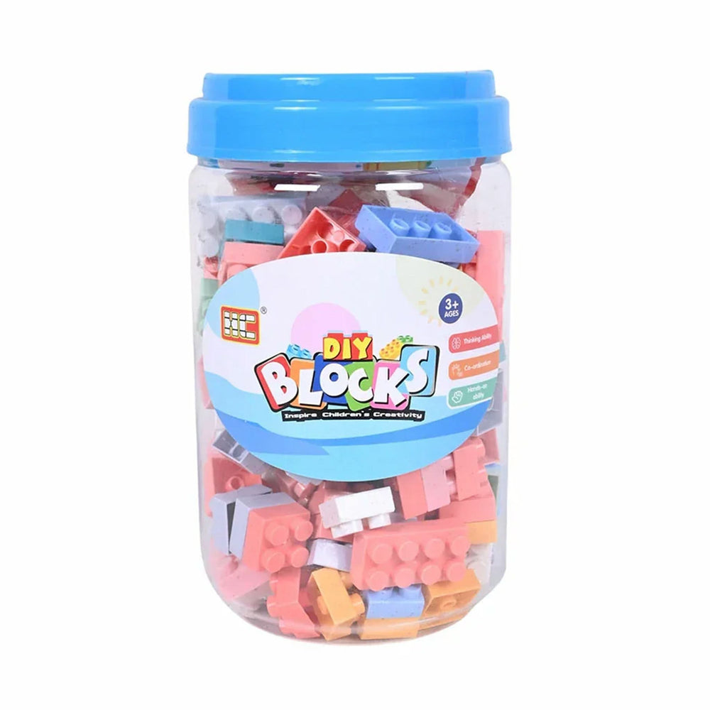 Block Jar 66Pcs - Blue, Kids Blocks & Building Toys, Chase Value, Chase Value