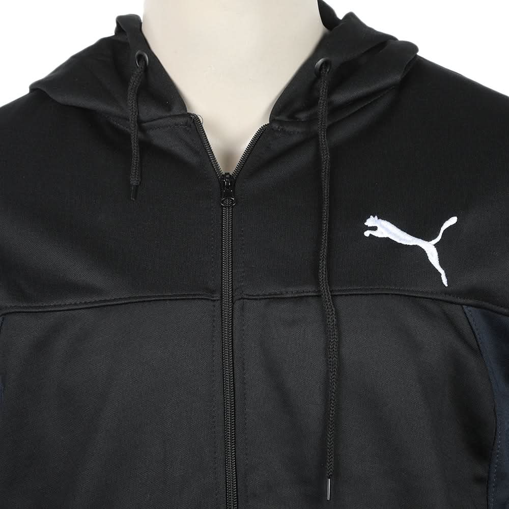 Men's Full Sleeves Fleece Zipper Track Suit - Black, Men's Track Suits, Chase Value, Chase Value