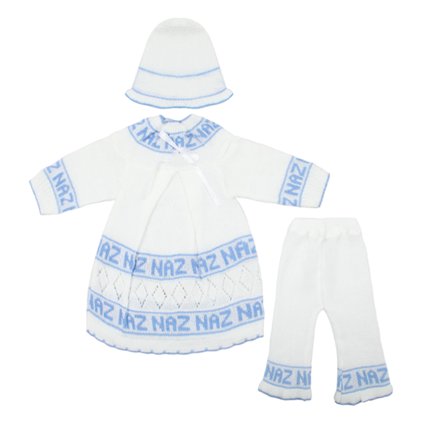 Newborn Girls Full Sleeves Suit - Blue