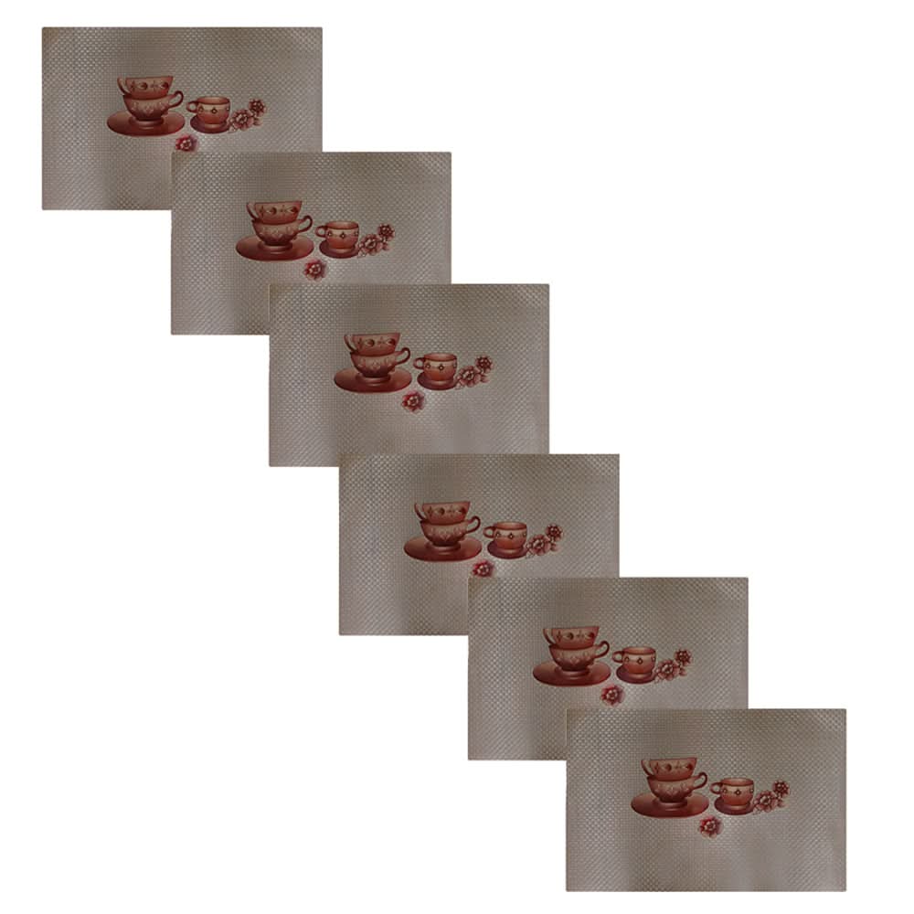 Table Mat Pack Of 6 - Brown, Mats, Chase Value, Chase Value