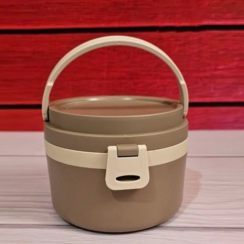 Stainless Steel Clevity Lunch Box - Brown, Tiffin Boxes & Bottles, Chase Value, Chase Value