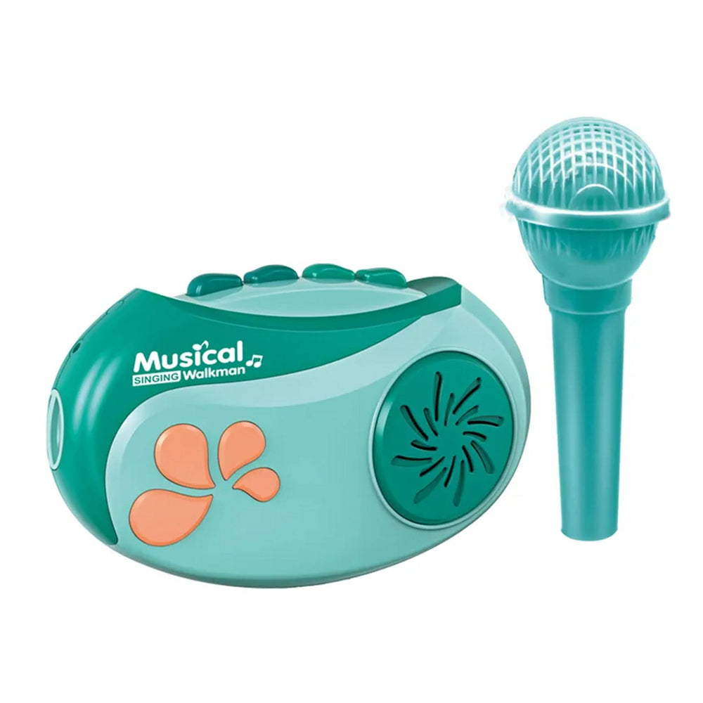 Walkman & Microphone Set - Cyan, Musical Toys, Chase Value, Chase Value