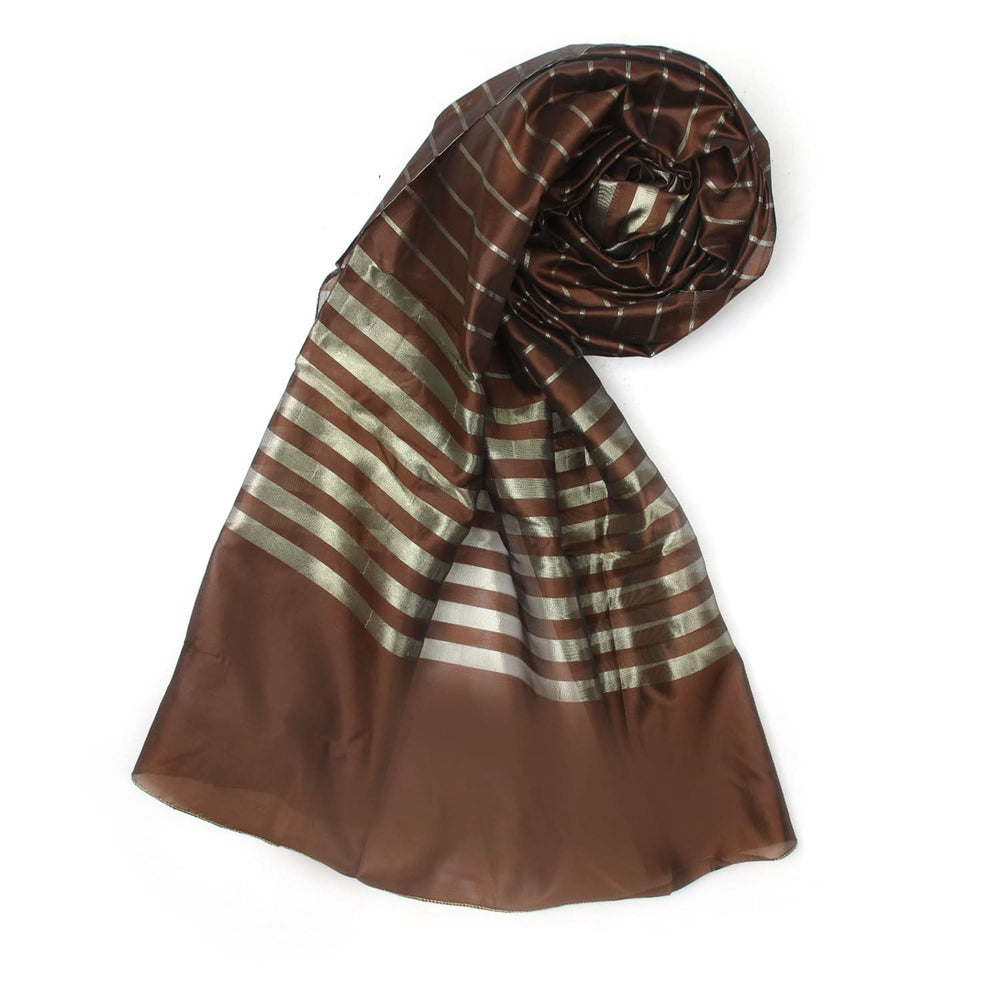 Women's Khadi Dupatta - Dark Brown, Women Dupatta, Chase Value, Chase Value