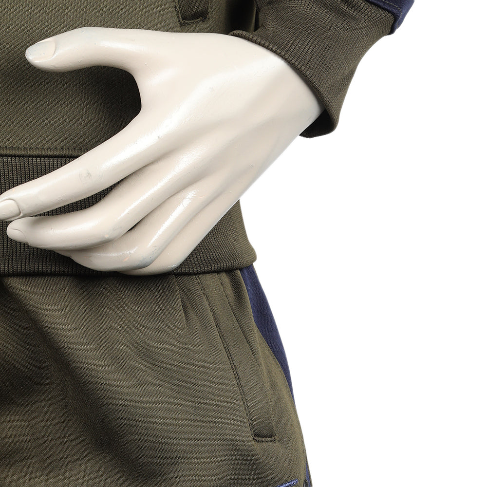 Men's Full Sleeves Fleece Zipper Track Suit - Dark Green, Men's Track Suits, Chase Value, Chase Value