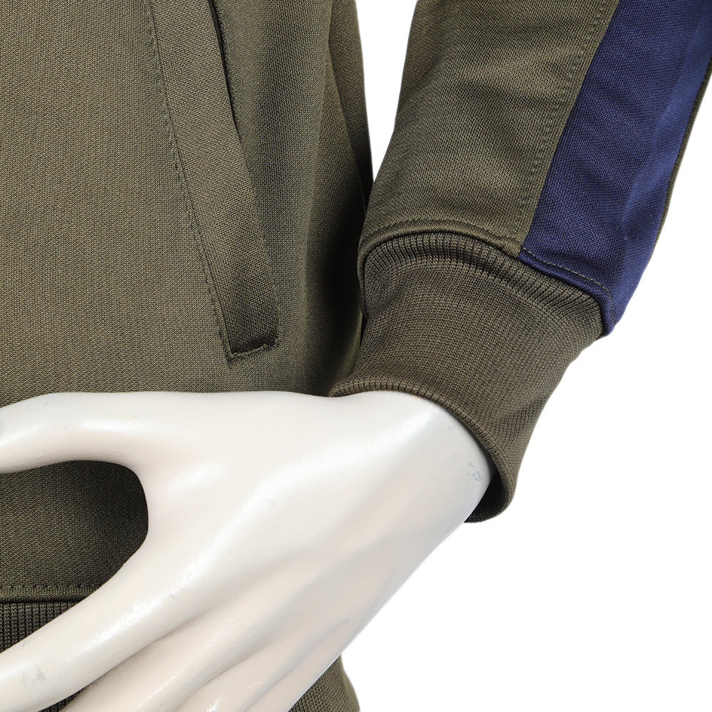 Men's Full Sleeves Fleece Zipper Track Suit - Dark Green, Men's Track Suits, Chase Value, Chase Value