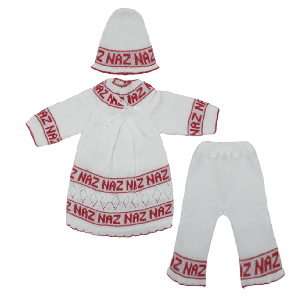 Newborn Girls Full Sleeves Suit - Dark Pink, Newborn Girls Sets & Suits, Chase Value, Chase Value