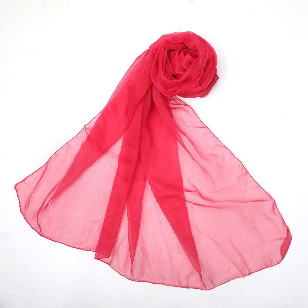 Women's Chiffon Dupatta - Fushia, Women Dupatta, Chase Value, Chase Value