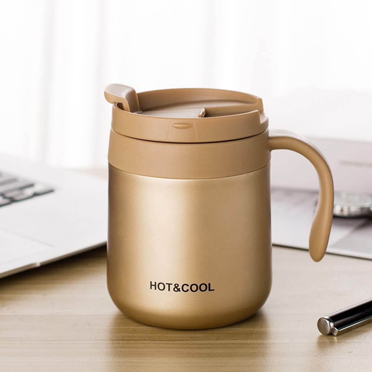 Stainless Steel Coffee Vacuum Cup – 350ml, Thermos & Mug, Chase Value, Chase Value