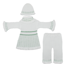 Newborn Girls Full Sleeves Suit - Green