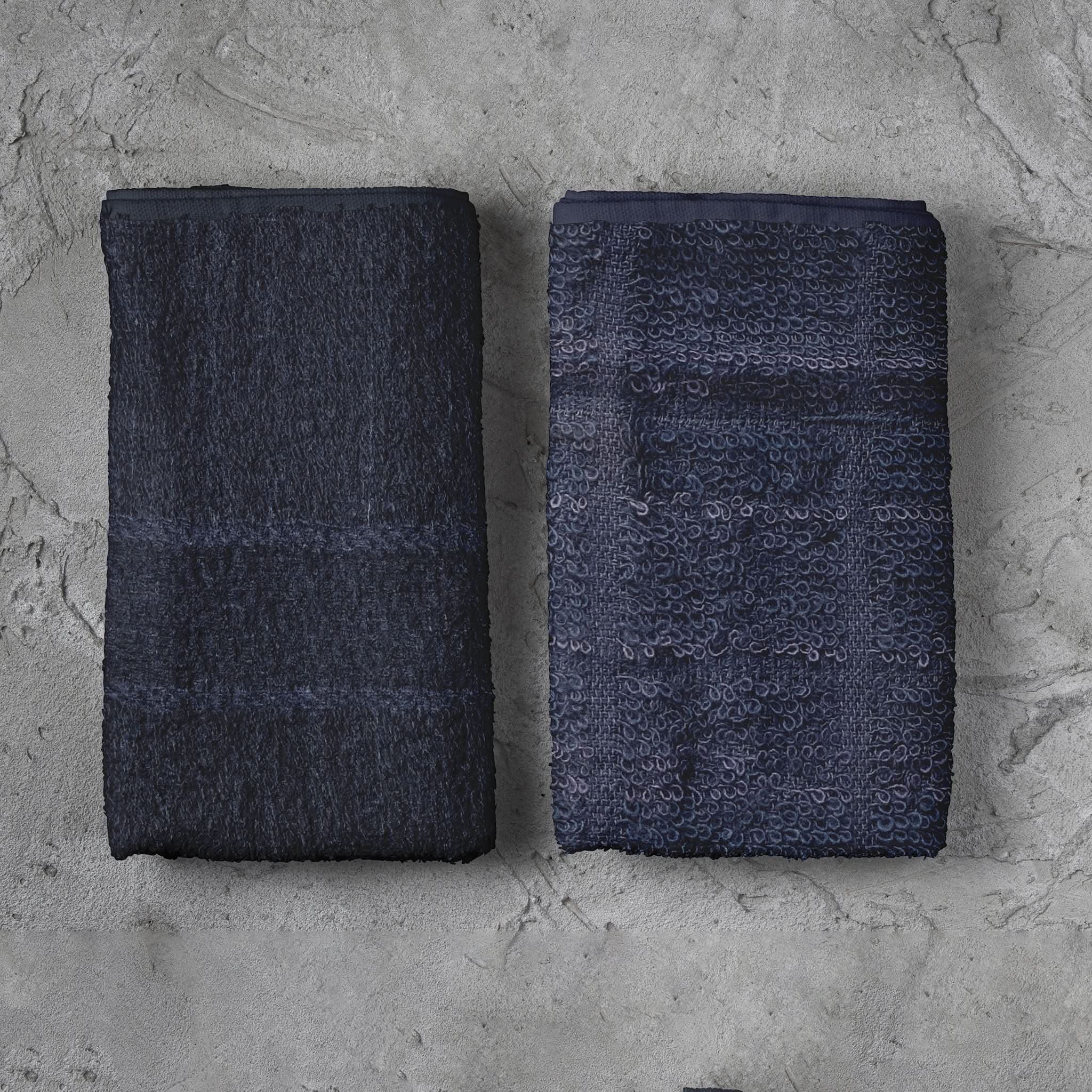 Terry Tea Towels Pack Of 2 - Grey, Kitchen Towels, Chase Value, Chase Value