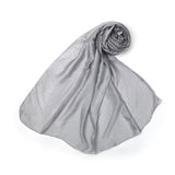 Women's Dyed Velvet Scarf - Grey, Women Scarf Pins & Brooches, Chase Value, Chase Value