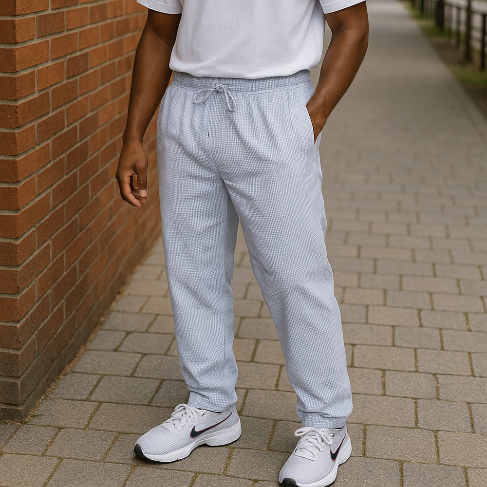 Valuable Men's Cotton Pajama - Light Blue, Men's Lowers & Sweatpants, Chase Value, Chase Value