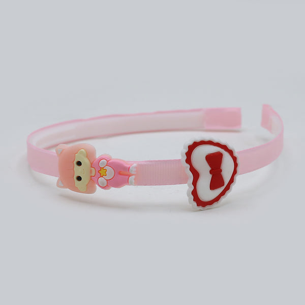 Girls Fancy Hair Band - Light Pink