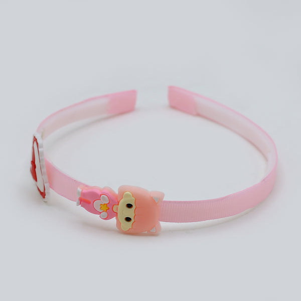 Girls Fancy Hair Band - Light Pink