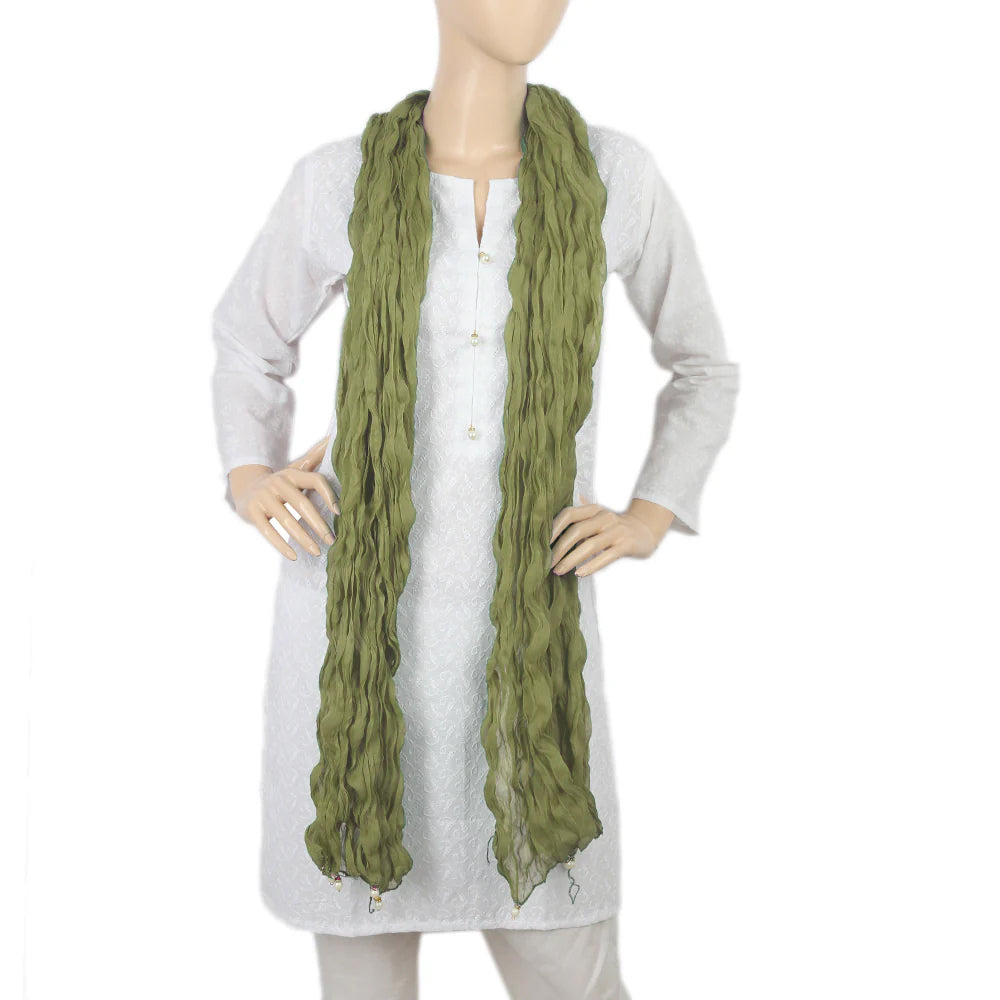 Women's Chiffon Dupatta - Light Green, Women Dupatta, Chase Value, Chase Value
